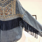 Florence Embroidered Tassel Denim Jacket