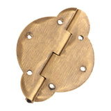 2Pcs Brass Hinges Cabinet Cupboard Door Treasure Box Decorative Hinges