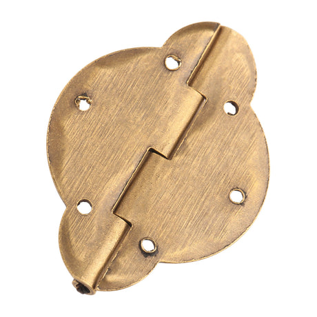 2Pcs Brass Hinges Cabinet Cupboard Door Treasure Box Decorative Hinges