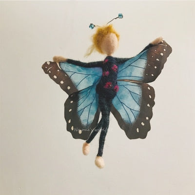 DIY Craft Butterfly Fairy Elf Sprite Wool Needle Felt Kits