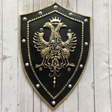 Royal Double Eagle Crown Knight Glory Shield PU Cosplay Prop
