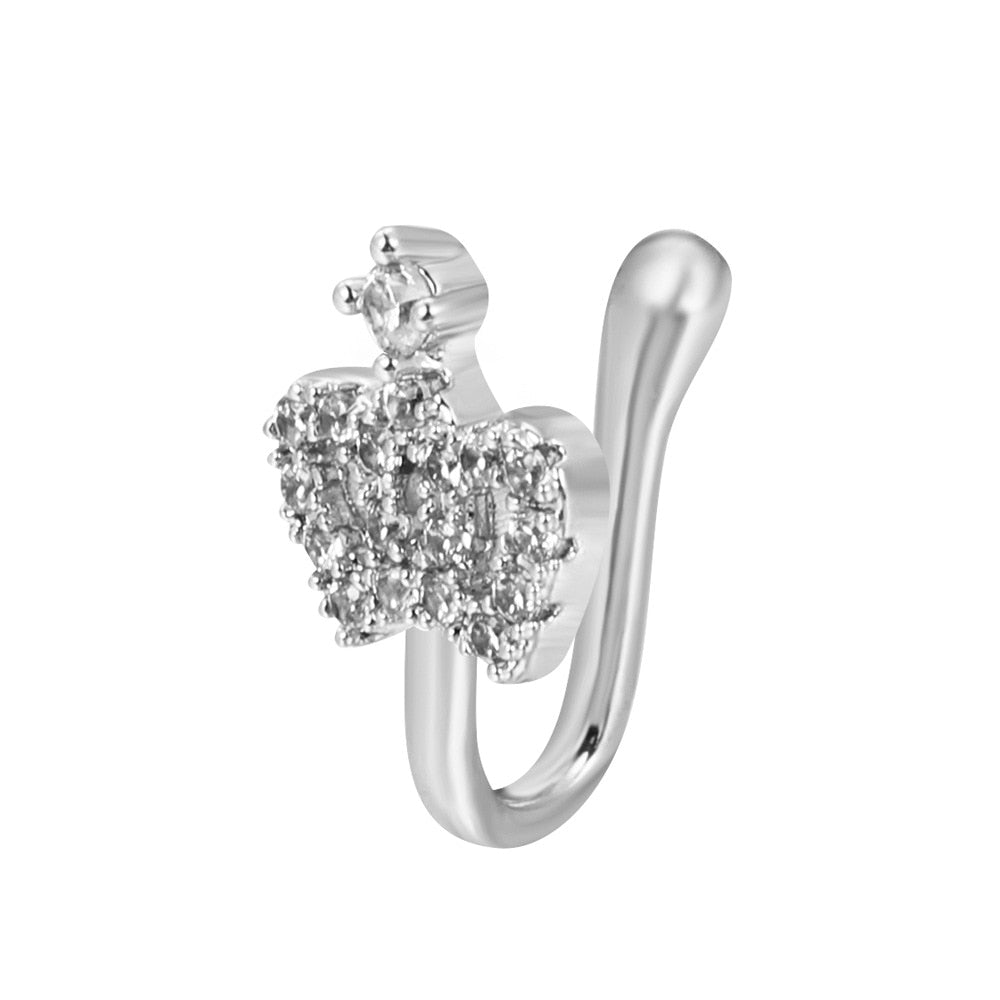 Nose Cuff 1PCS Stainless Steel Non Piercing Nose Ring