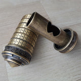 Leonardo da Vinci Code Bronze Metal Cryptex Locks Letter Password Chamber