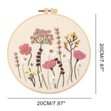 Meadow Flowers Embroidery Starter Kit With Pattern and Instructions and Hoop