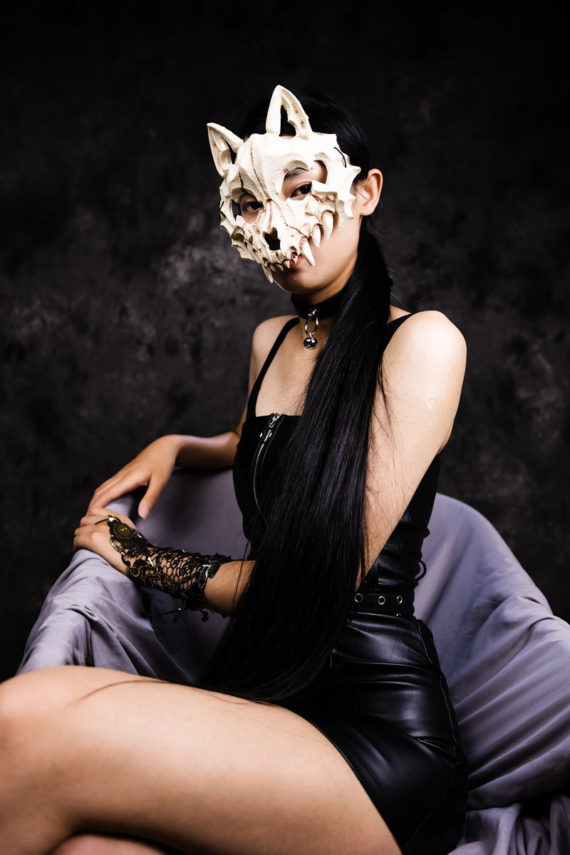 Animal Skeleton Masks Soft Half Face Mask Costume Prop Cosplay