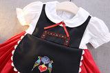 Baby Bavarian Dirndl Dress Children Oktoberfest Costumes German Baby Girl Heidi Costume
