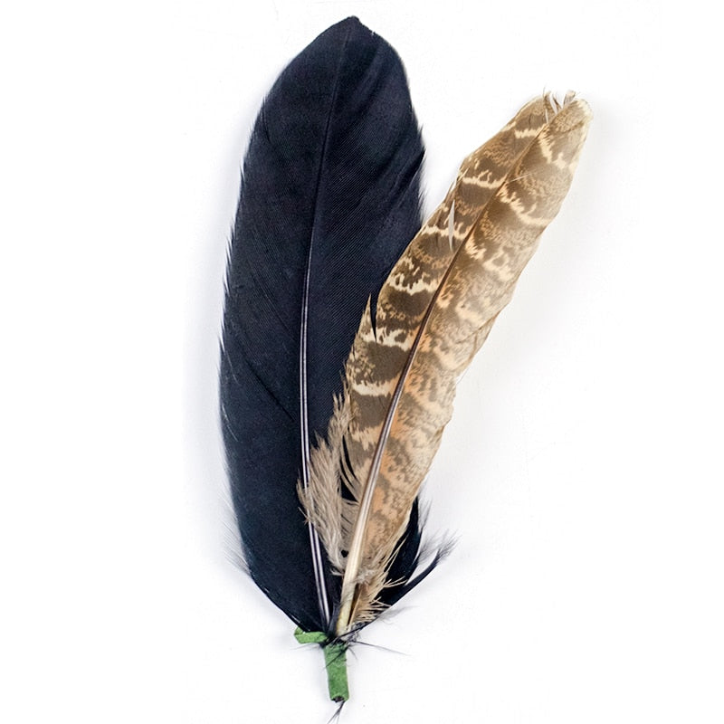 Natural Feathers Hat Decoration
