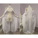 Fairy Elf Cape Elven Queen Princess Collared Cloak Medieval Cosplay Costume