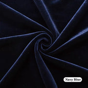 Christine Ruffled Velvet Long Sleeve Dress