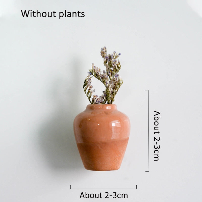 Mini Ceramics Vase Fridge Magnets