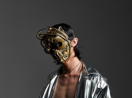 Steampunk Robot Mechanical Party and Costume Mask