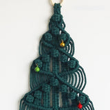 Handwoven Boho Macrame Christmas Tree Wall Hanging