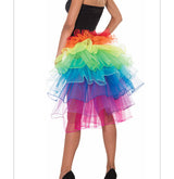 Layered Rainbow Bustle Skirt