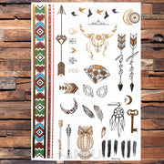 Gold Temporary Tattoos