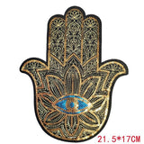 Evil Eye Iron On Sequin Patches