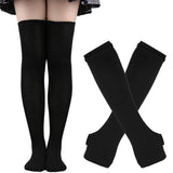 Sanderson Sisters Striped Cotton Socks and Fingerless Gloves Sets