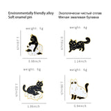 Halloween Cats Enamel Pins