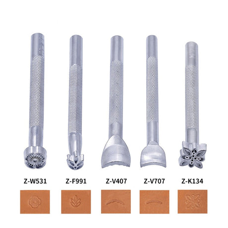 20Pcs Leather Carving Stamping Tool Set Carved Leather Punch Engraving Tools
