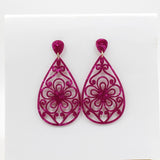 Brincos Flamencos Acetic Acid Plate Colourful Teardrop Earrings