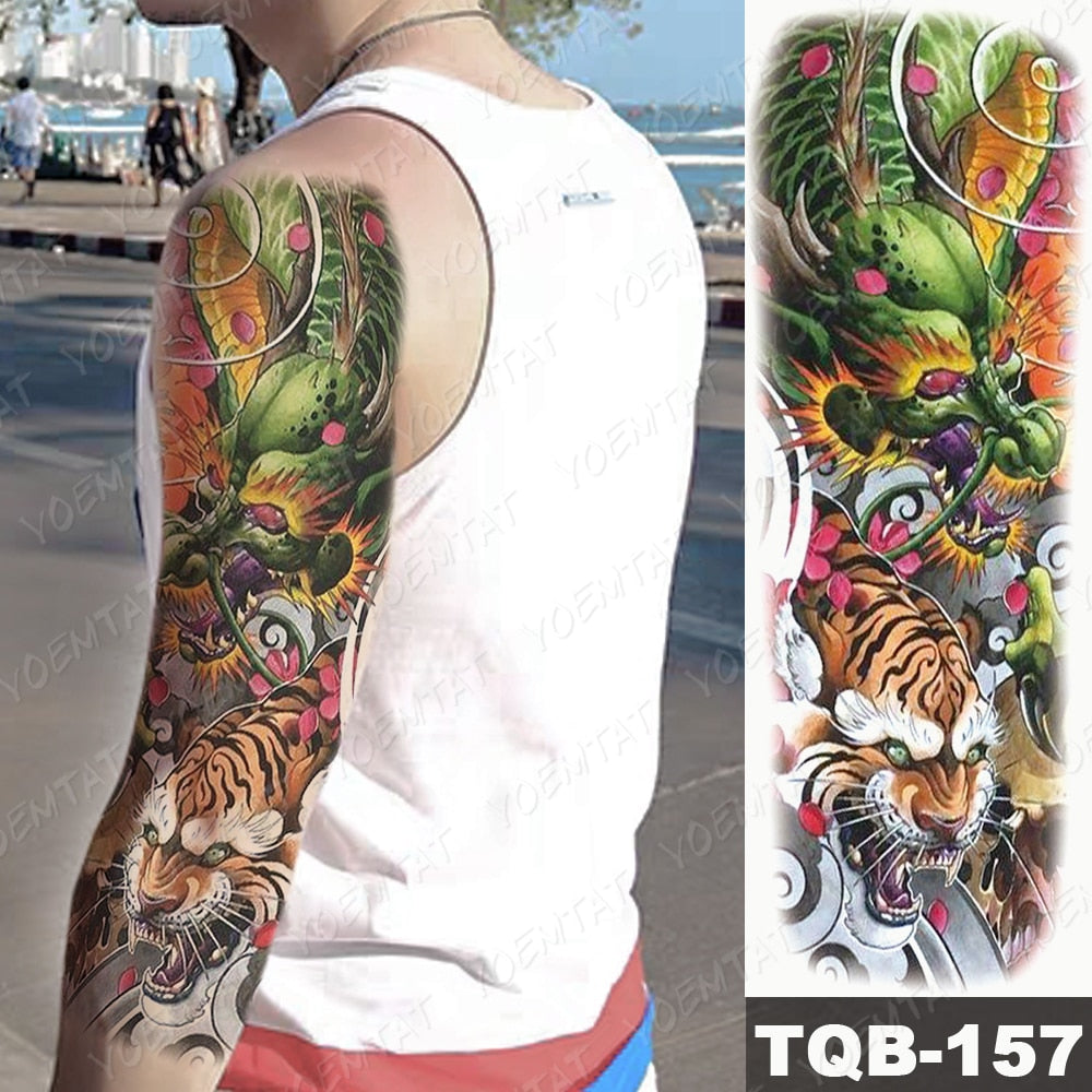 Large Full Arm Sleeve Tattoos
