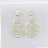 Brincos Flamencos Acetic Acid Plate Colourful Teardrop Earrings