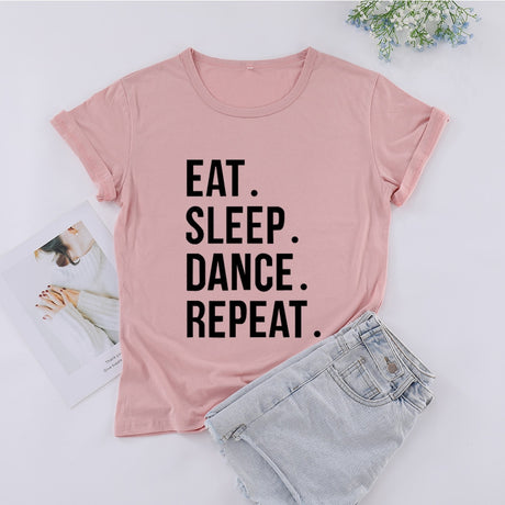 Eat Sleep Dance Repeat Cotton T-shirt