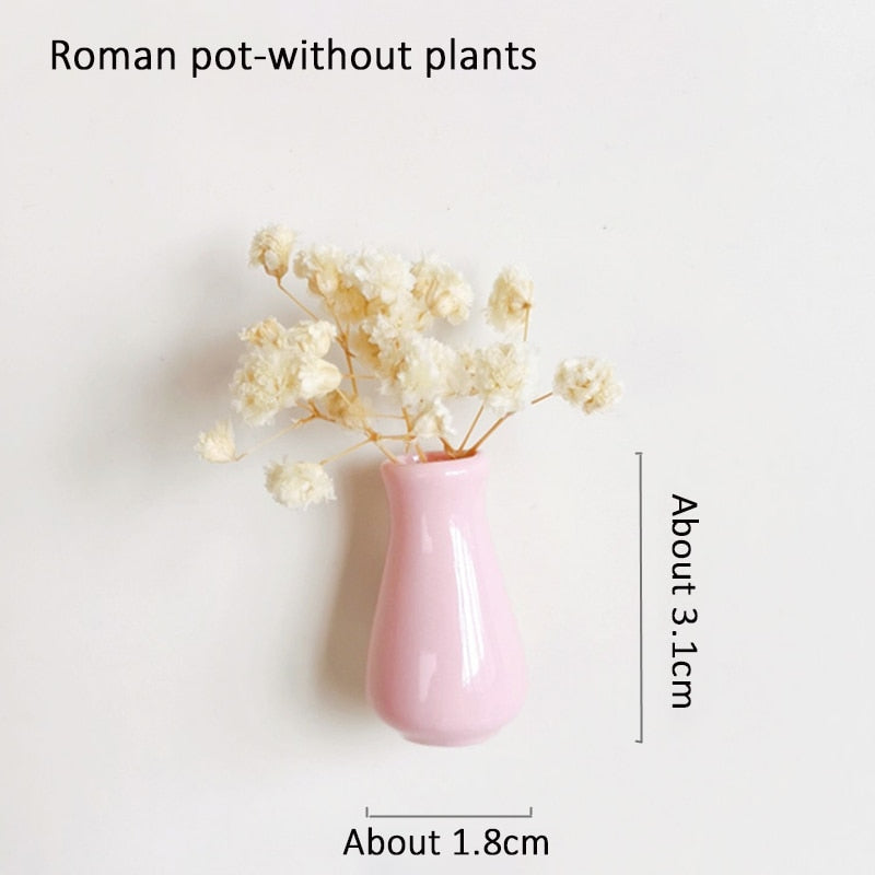 Mini Ceramics Vase Fridge Magnets