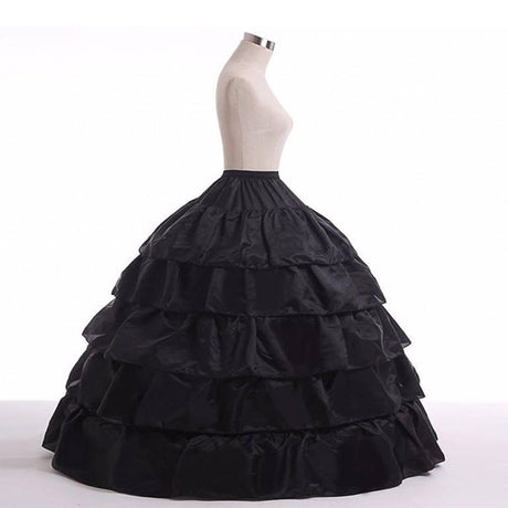 5-layer Lolita Petticoat Skirt Drawstring Adjustable Height and Waist
