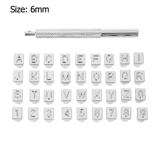 Steel Printing Punch Alphabet Letter Stamp Set Leather Embossing Stamps Leather Craft Tools