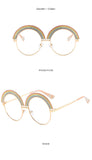 Retro Rainbow Sunglasses Gradient Shades UV400
