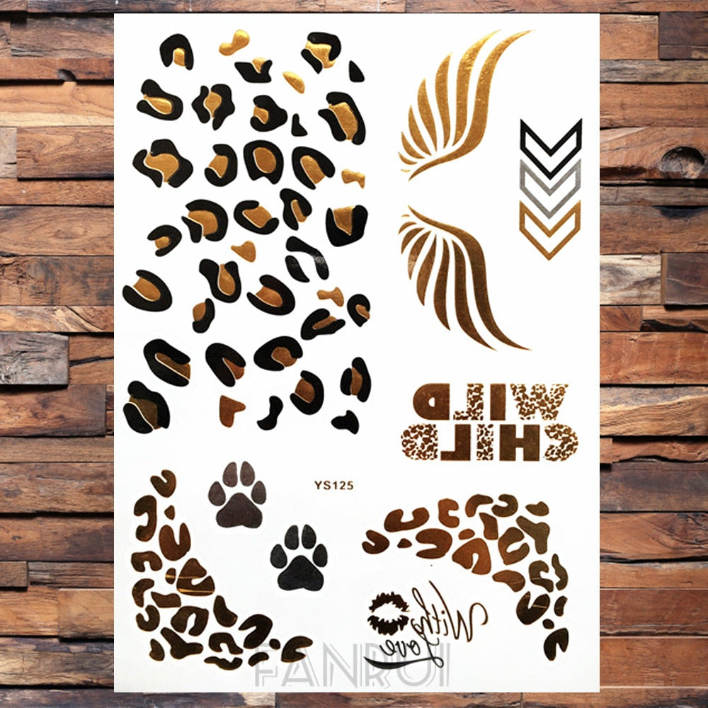 Gold Temporary Tattoos
