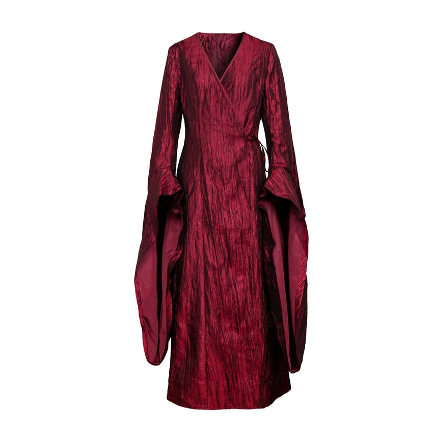 The Red Woman Dress Robe Woodland Gatherer Costume Shop Australia BNPL