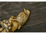 Victorian Brass Owl Door Knocker