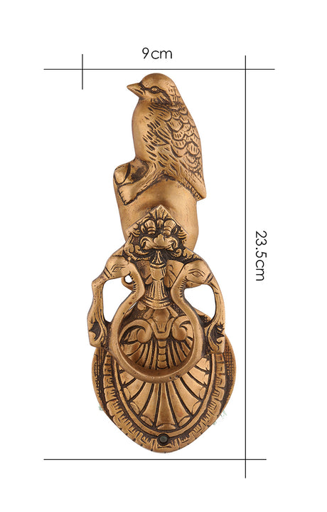 Victorian Brass Owl Door Knocker