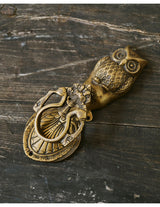 Victorian Brass Owl Door Knocker