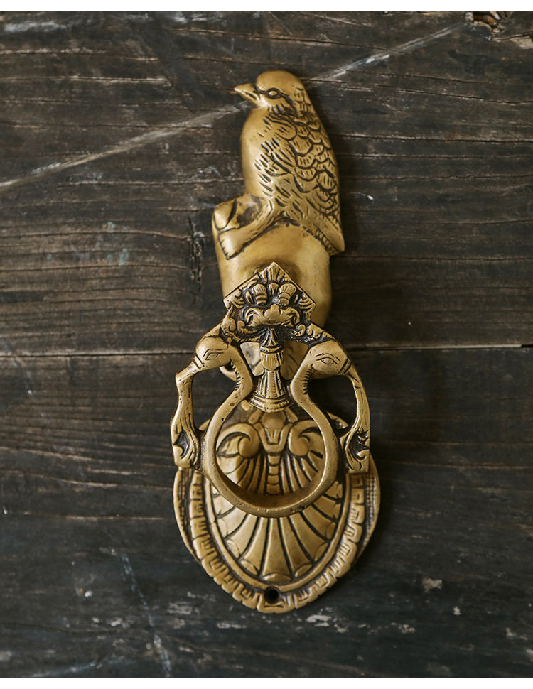 Victorian Brass Owl Door Knocker