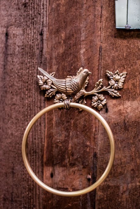 Woodland Birdy Bathroom Accessories Bird Towel Ring, Toilet Roll Holder and Towel Bar