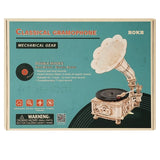 DIY Hand Crank Gramophone Wooden Model Kits