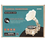 DIY Hand Crank Gramophone Wooden Model Kits
