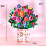 Pop-Up Flower Card 3D Greeting Card