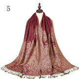 Pashmina Paisley Large Silk Scarf Wrap