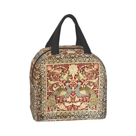 William Morris Print Thermal Insulated Lunch Bag