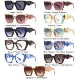 Rainbow Cats Eye Polygon Sunglasses