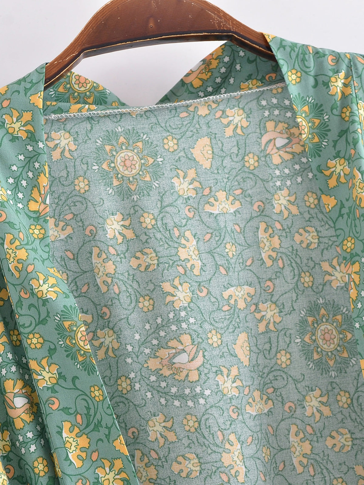 River Moss Boho Short Kimono