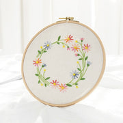 Meadow Flowers Embroidery Starter Kit With Pattern and Instructions and Hoop
