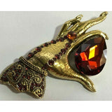 The Ruby Thief Crystal Brooch