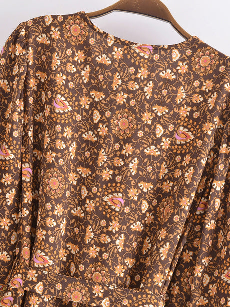 River Moss Boho Maxi Dress