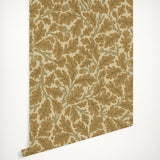 Golden Ochre Leaves Wallpaper