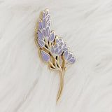Lavender Enamel Pin Lapel Badge