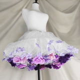 Handmade Flowers Bomb Lolita Petticoat Skirt
